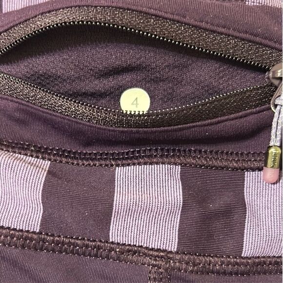 Lululemon Run: Inspire Crop II in Deep Zinfandel/Micro Macro Stripe - Picture 14 of 14